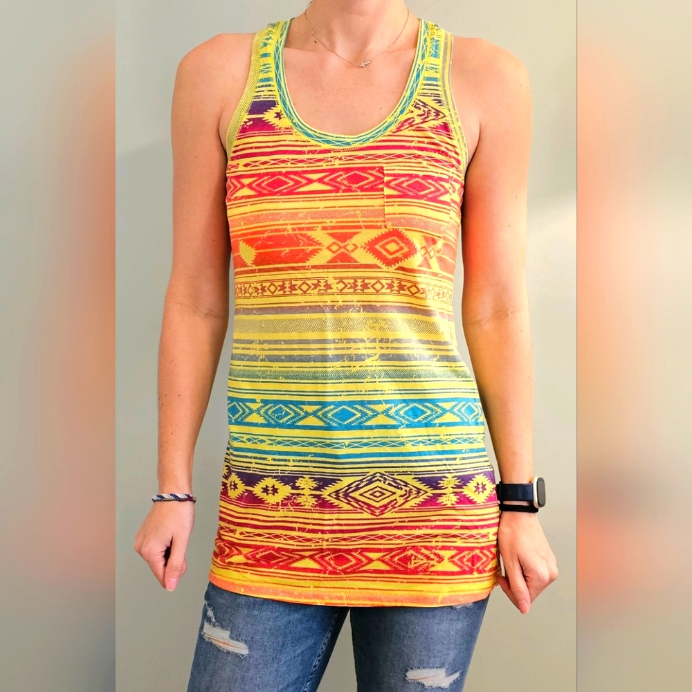 Future Favorites Colorful Tribal Tank Top/ Bathingsuit Cover-up!